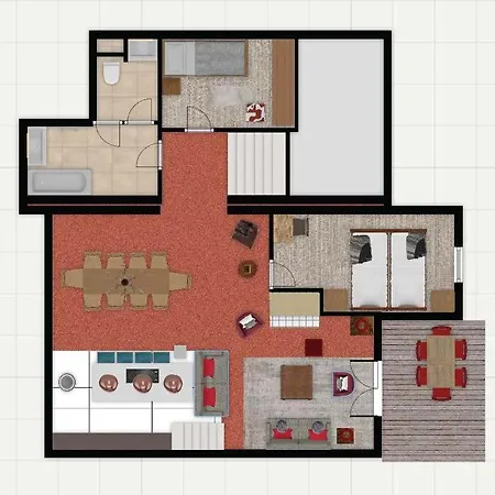 Appartement 4009 Loft Penthouse Des Cimes Arc 1950 *